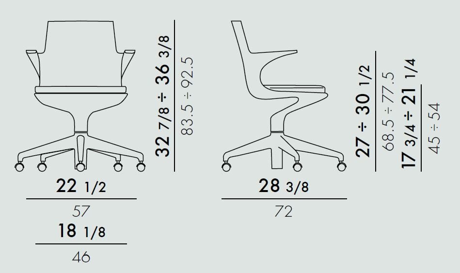 Spoon Office Chair by Kartell Furniture Chairs Spoon Office Chair by Kartell Furniture Chairs